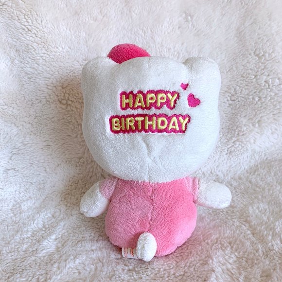 Hello Kitty Happy Birthday 8" Plush - Picture 2 of 4